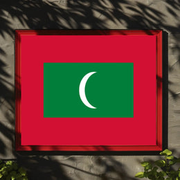 Maldives National Flag Celebration Country Flag Poster PosterGoat