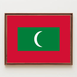 Maldives National Flag Celebration Country Flag Poster PosterGoat
