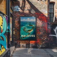 Maldives Tropical Escape Travel Poster PosterGoat