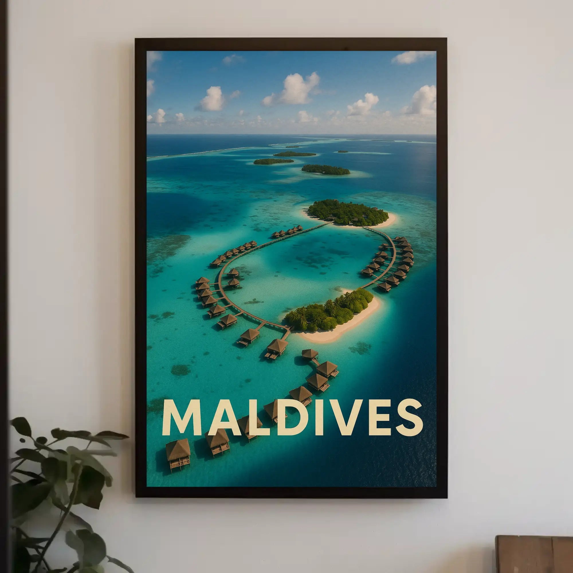 Maldives Tropical Escape Travel Poster PosterGoat