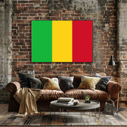 Mali Flag Tricolor National Pride Country Flag Poster PosterGoat