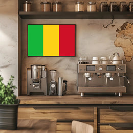 Mali Flag Tricolor National Pride Country Flag Poster PosterGoat