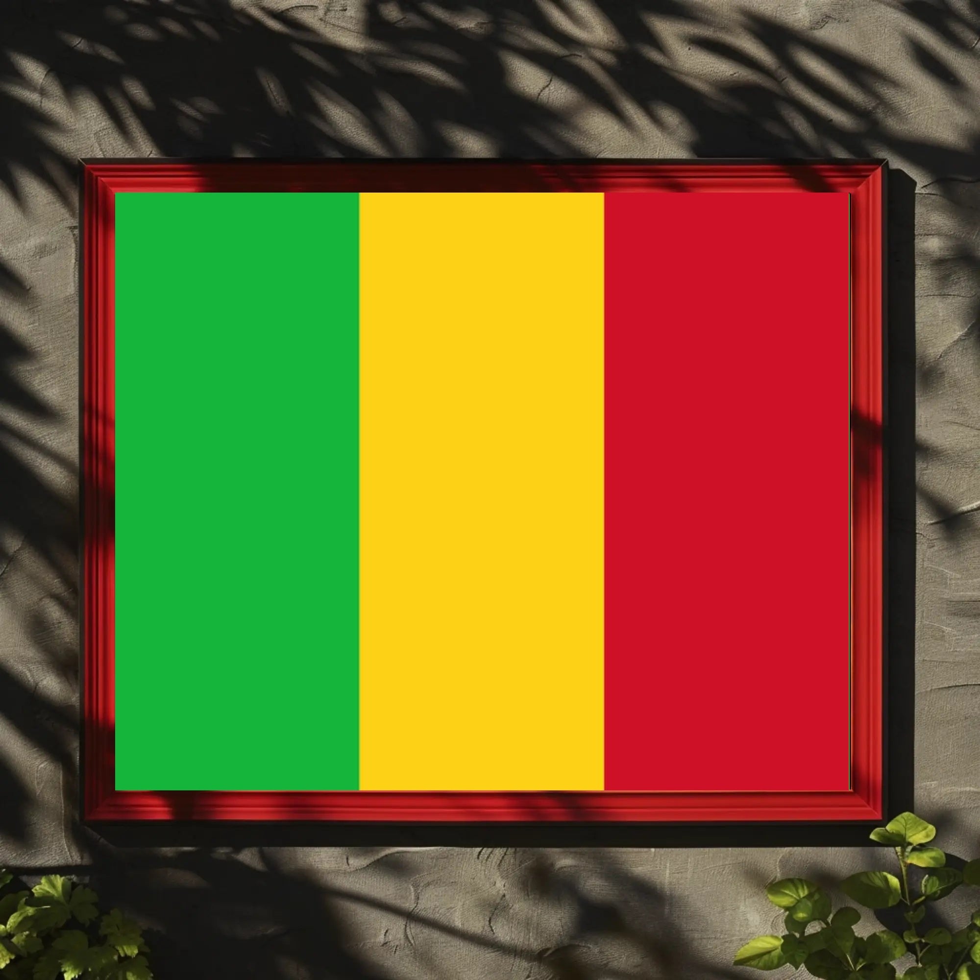 Mali Flag Tricolor National Pride Country Flag Poster PosterGoat