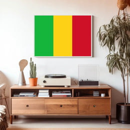 Mali Flag Tricolor National Pride Country Flag Poster PosterGoat