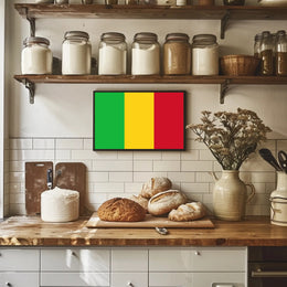 Mali Flag Tricolor National Pride Country Flag Poster PosterGoat