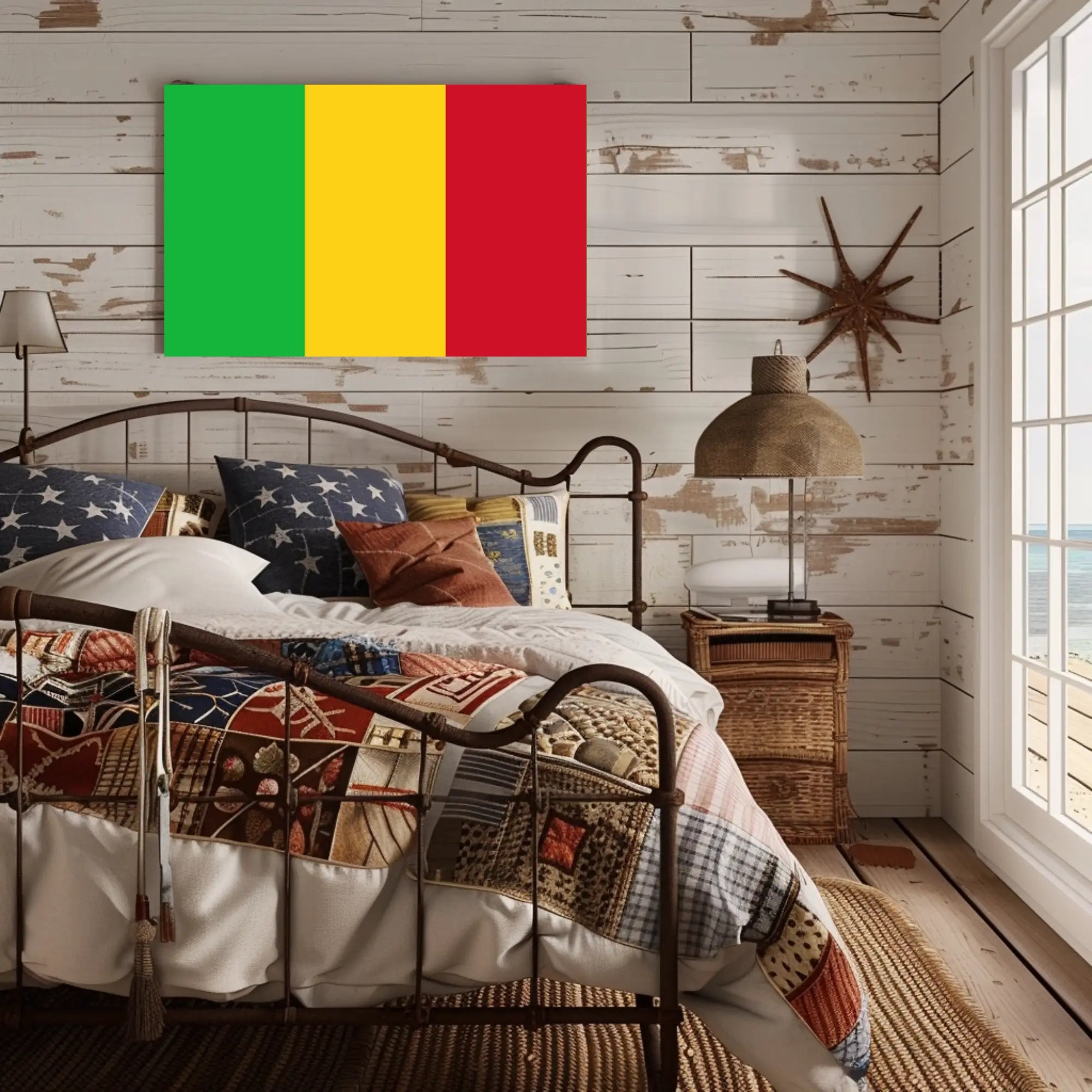 Mali Flag Tricolor National Pride Country Flag Poster PosterGoat