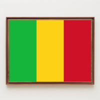 Mali Flag Tricolor National Pride Country Flag Poster PosterGoat