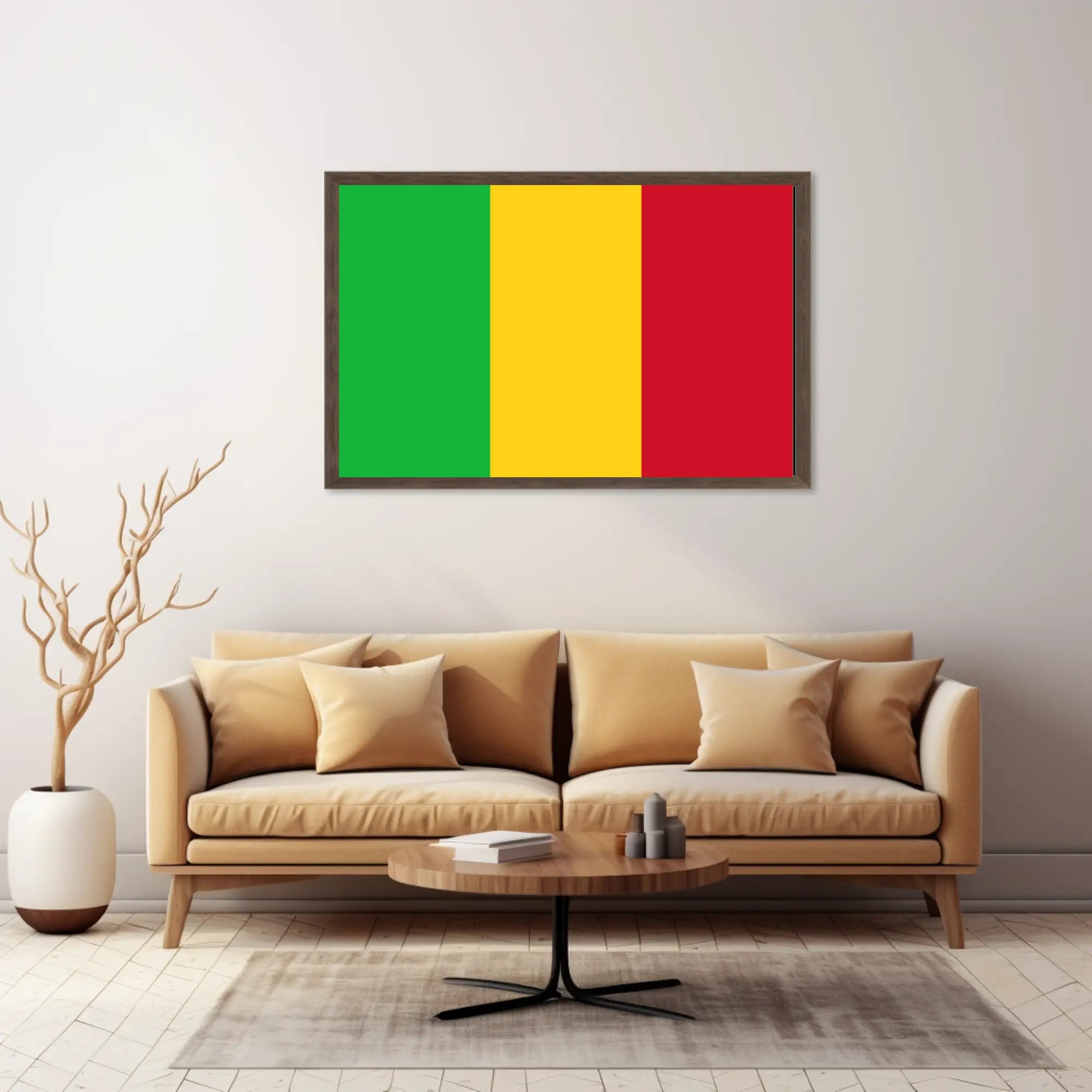 Mali Flag Tricolor National Pride Country Flag Poster PosterGoat