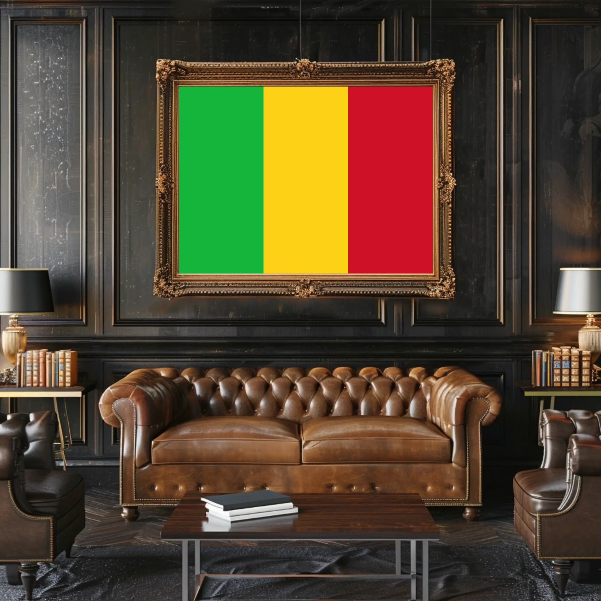 Mali Flag Tricolor National Pride Country Flag Poster PosterGoat
