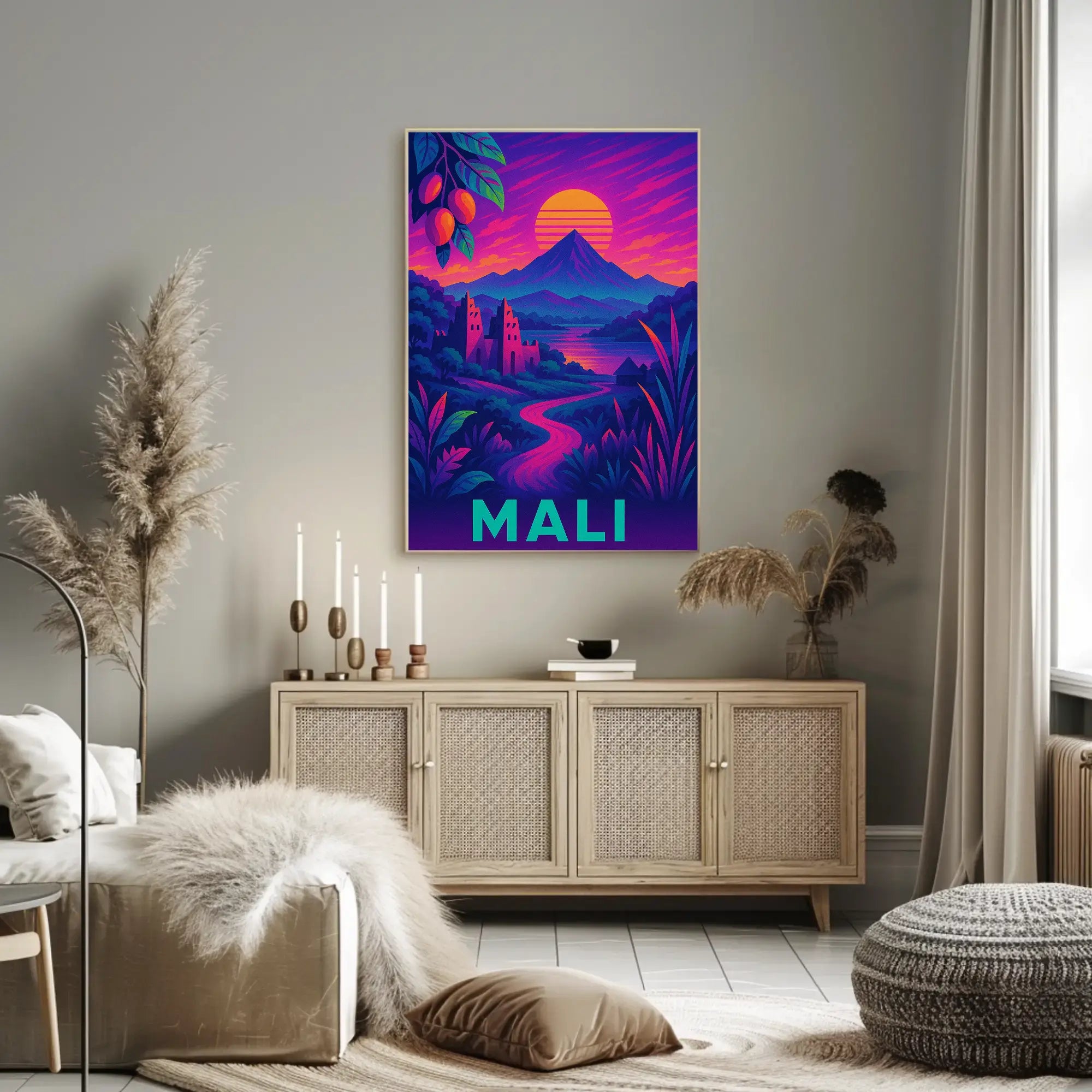 Mali's Vibrant Heritage Travel & Culture Poster PosterGoat