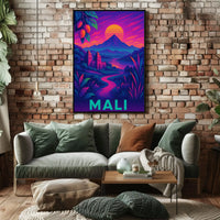 Mali's Vibrant Heritage Travel & Culture Poster PosterGoat