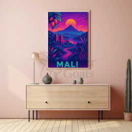 Mali's Vibrant Heritage Travel & Culture Poster PosterGoat