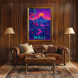 Mali's Vibrant Heritage Travel & Culture Poster PosterGoat