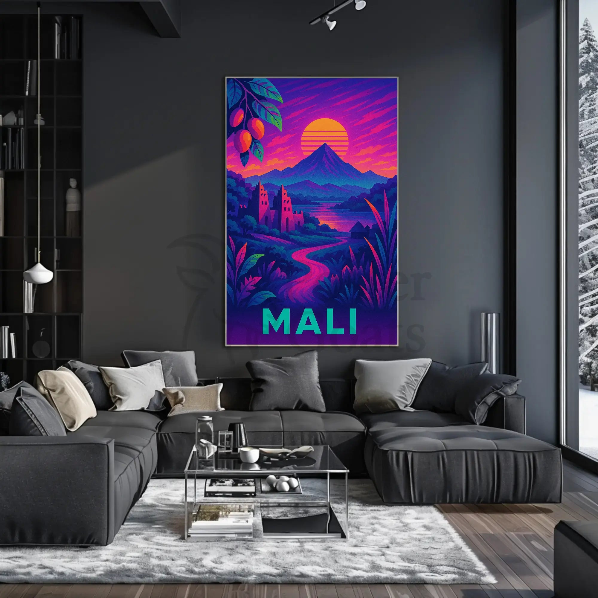 Mali's Vibrant Heritage Travel & Culture Poster PosterGoat