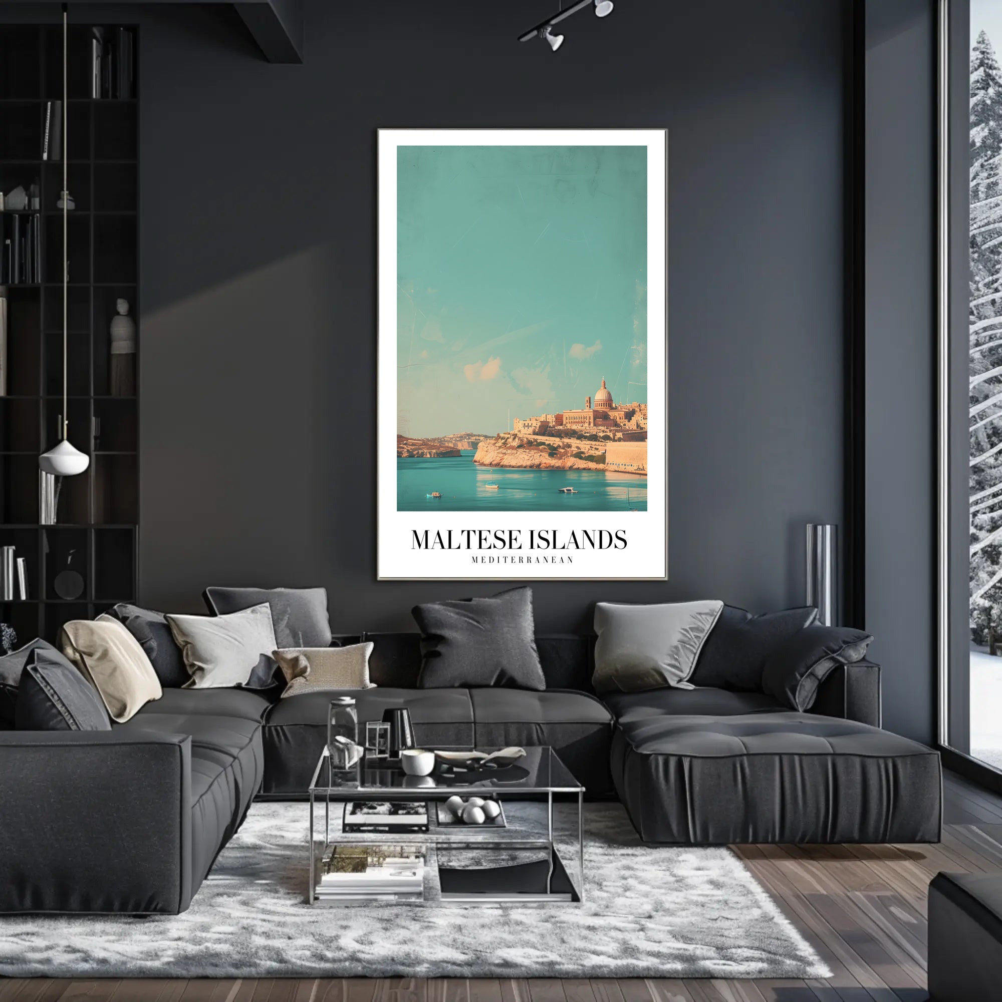 Maltese Islands Vintage Travel Art Poster PosterGoat
