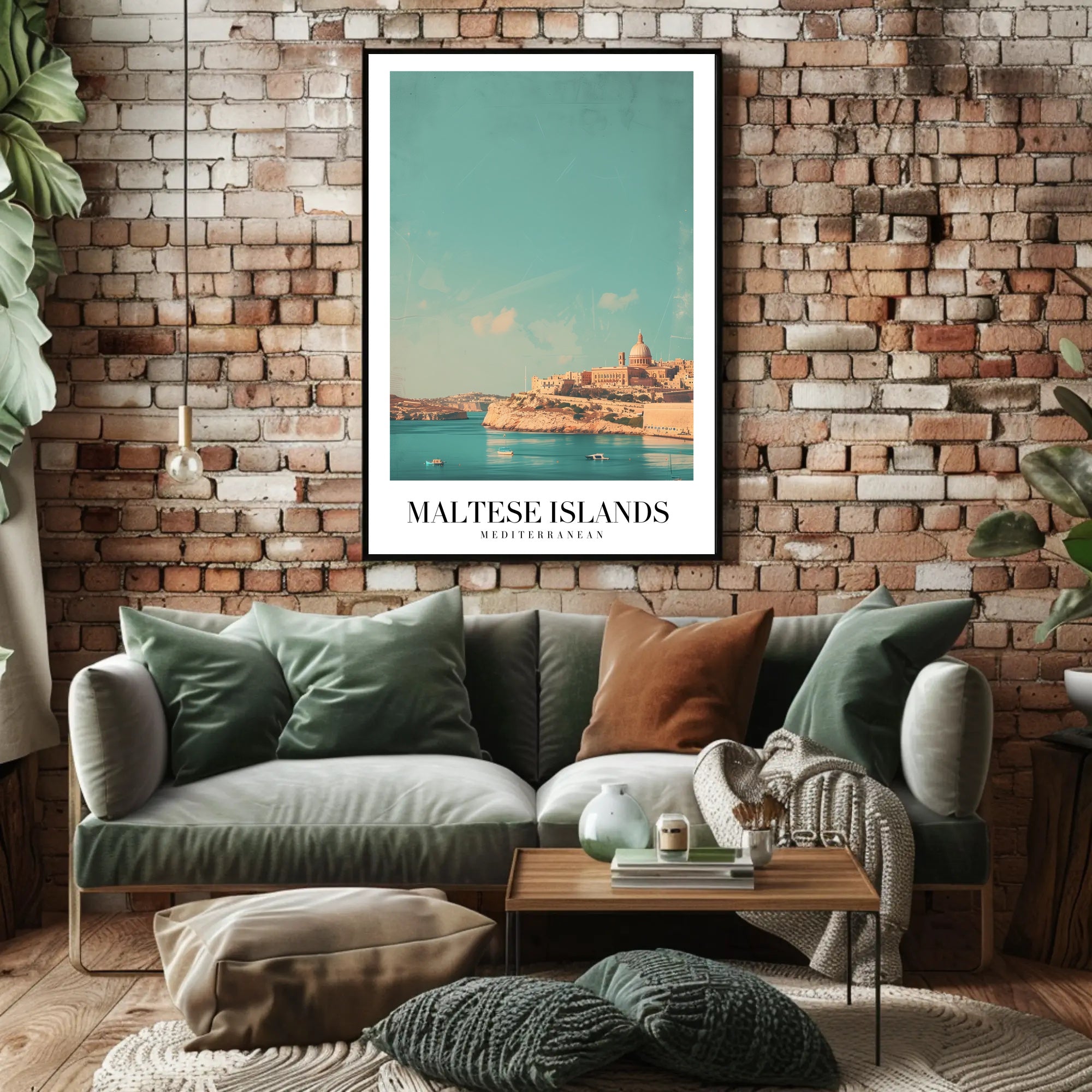 Maltese Islands Vintage Travel Art Poster PosterGoat