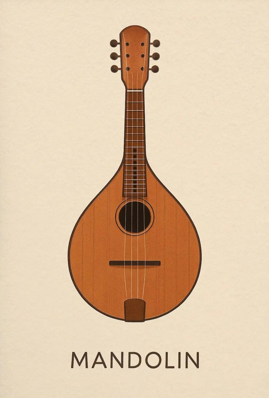 Mandolin Classic Artistry Music Cultural or Heritage Poster PosterGoat