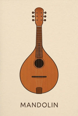 Mandolin Classic Artistry Music Cultural or Heritage Poster PosterGoat