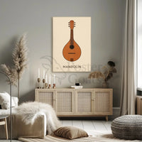 Mandolin Classic Artistry Music Cultural or Heritage Poster PosterGoat