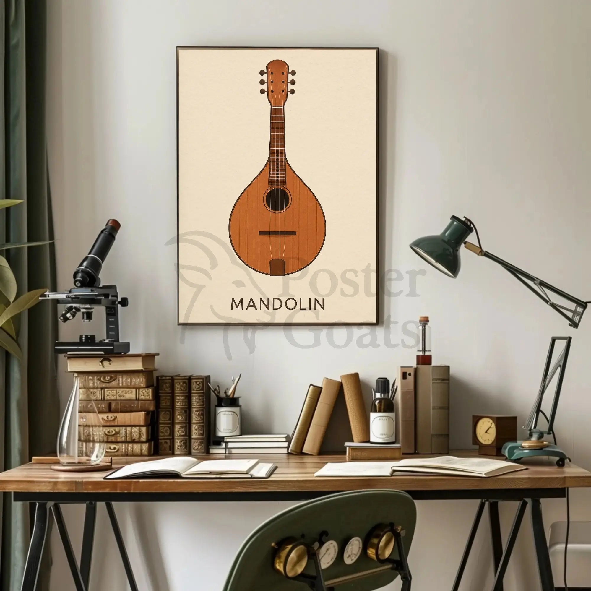 Mandolin Classic Artistry Music Cultural or Heritage Poster PosterGoat