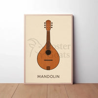 Mandolin Classic Artistry Music Cultural or Heritage Poster PosterGoat