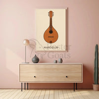 Mandolin Classic Artistry Music Cultural or Heritage Poster PosterGoat