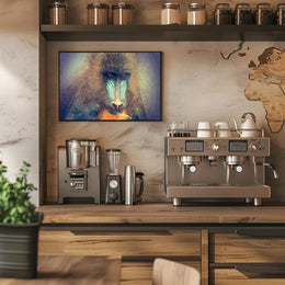 Mandrill Jungle Vibrance by Nature Animal Poster PosterGoat