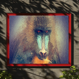 Mandrill Jungle Vibrance by Nature Animal Poster PosterGoat