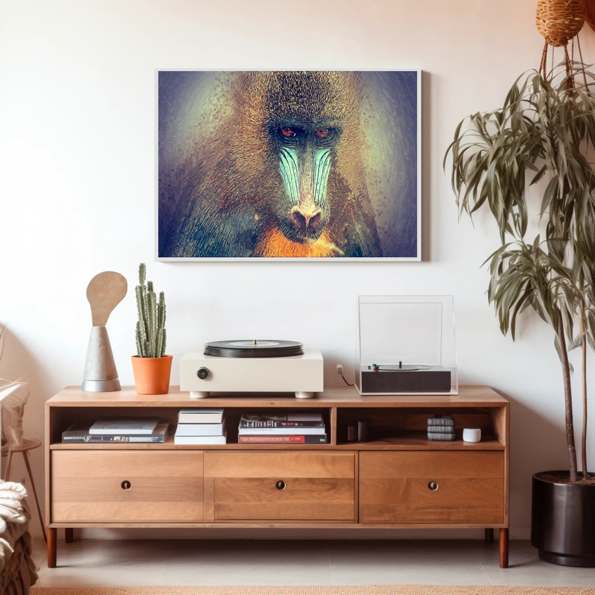 Mandrill Jungle Vibrance by Nature Animal Poster PosterGoat