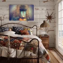 Mandrill Jungle Vibrance by Nature Animal Poster PosterGoat