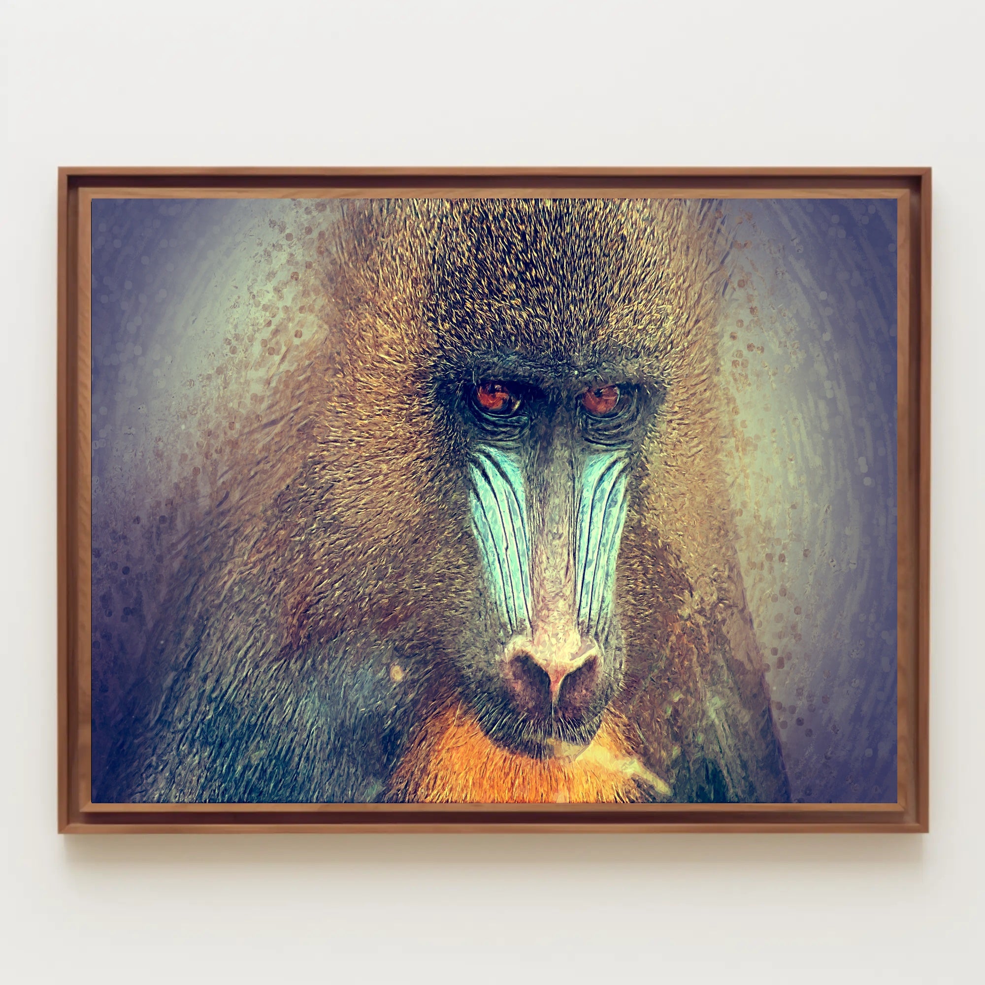 Mandrill Jungle Vibrance by Nature Animal Poster PosterGoat