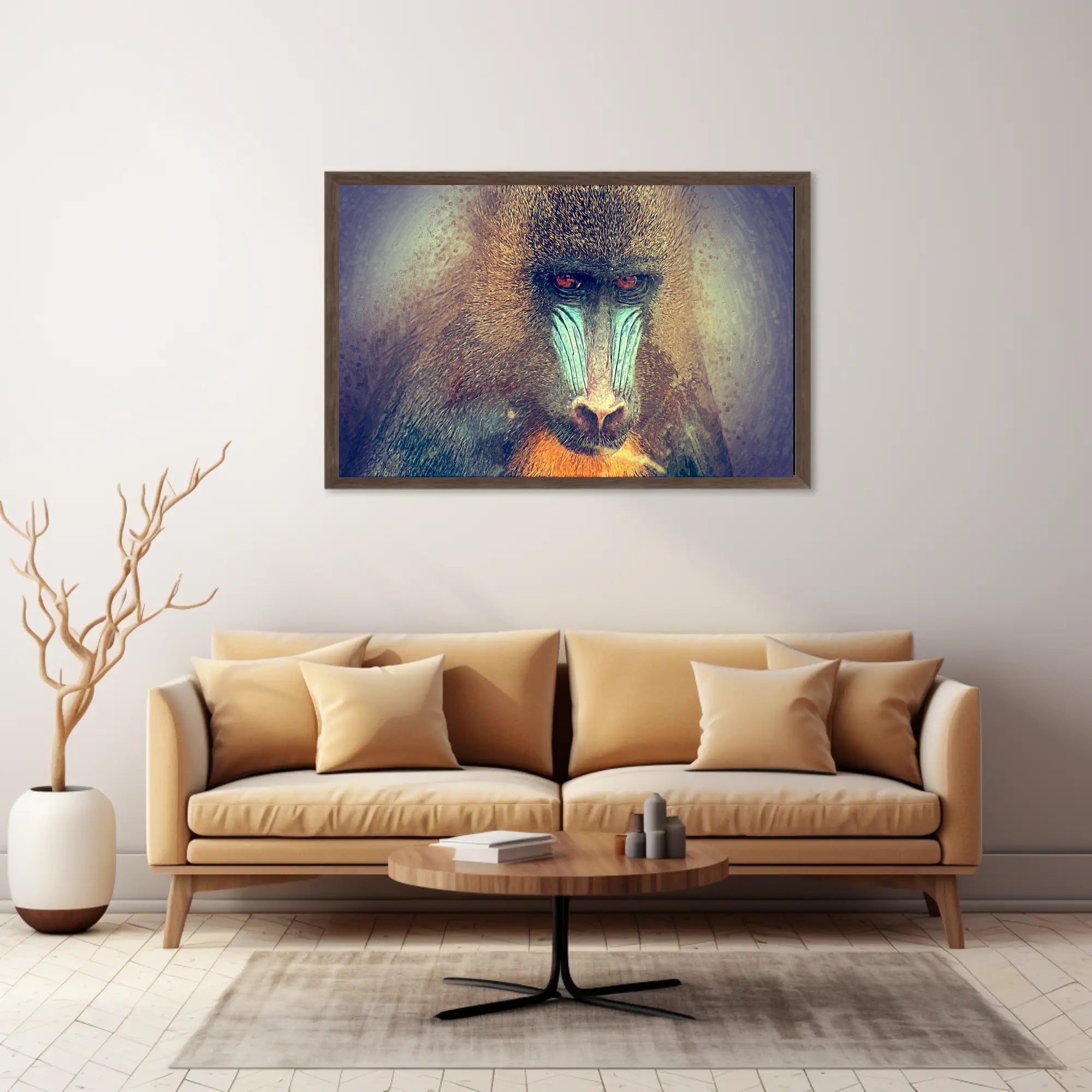 Mandrill Jungle Vibrance by Nature Animal Poster PosterGoat