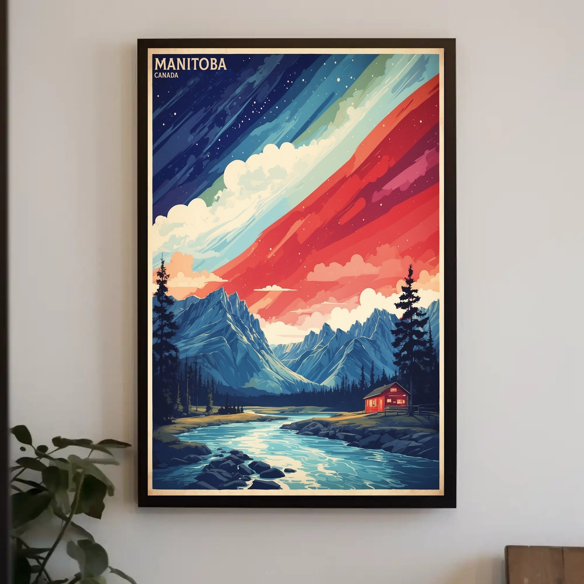 Manitoba Landscape Art: Serene Travel Poster PosterGoat