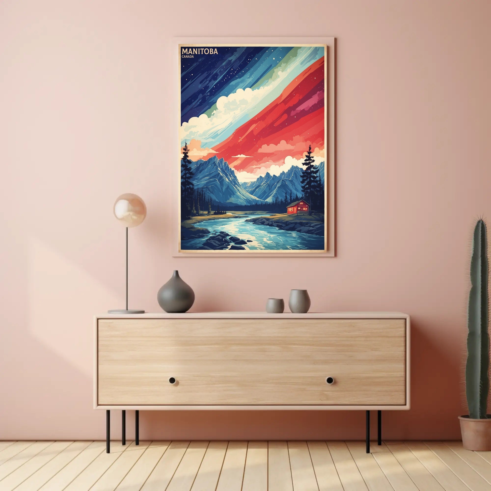 Manitoba Landscape Art: Serene Travel Poster PosterGoat