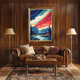 Manitoba Landscape Art: Serene Travel Poster PosterGoat
