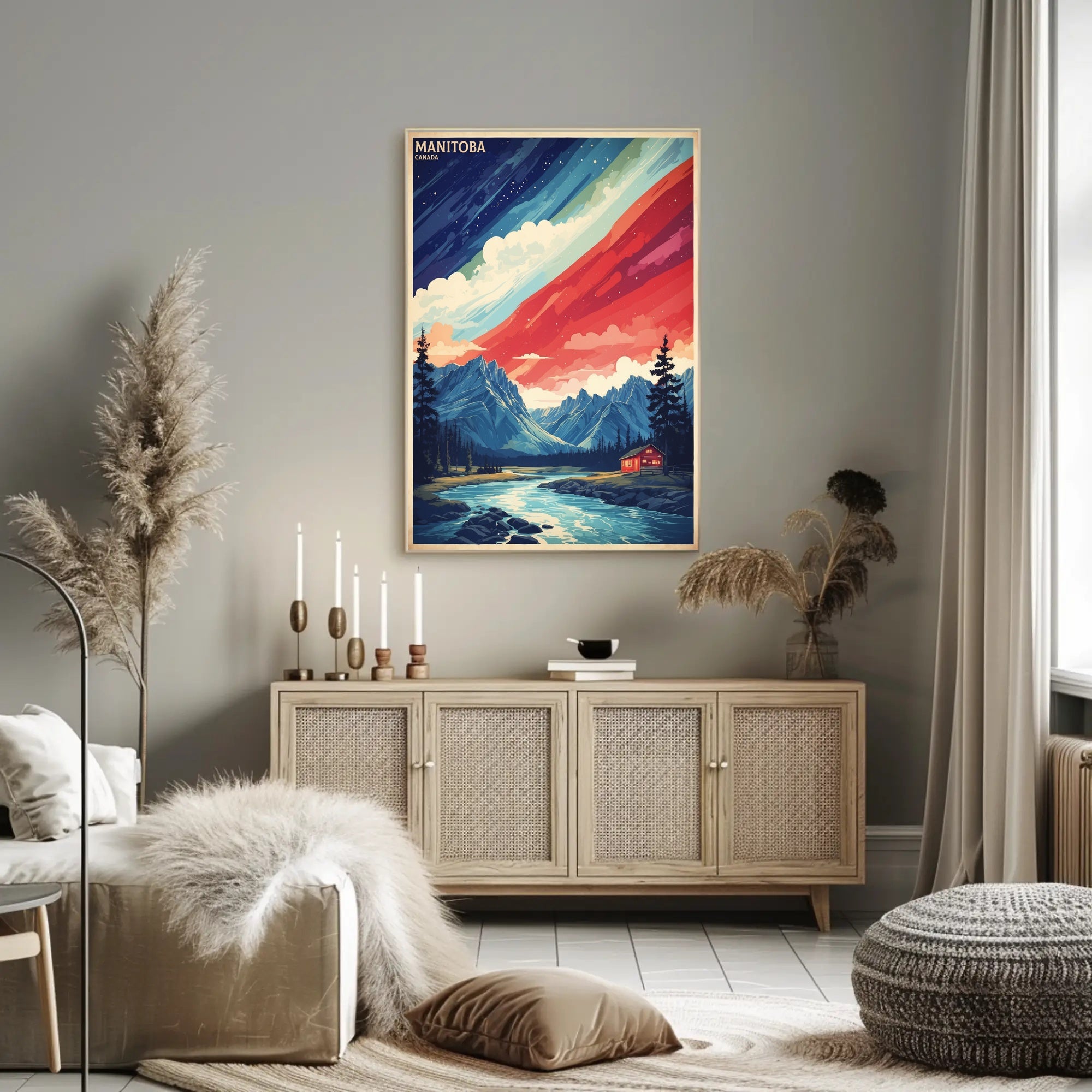 Manitoba Landscape Art: Serene Travel Poster PosterGoat