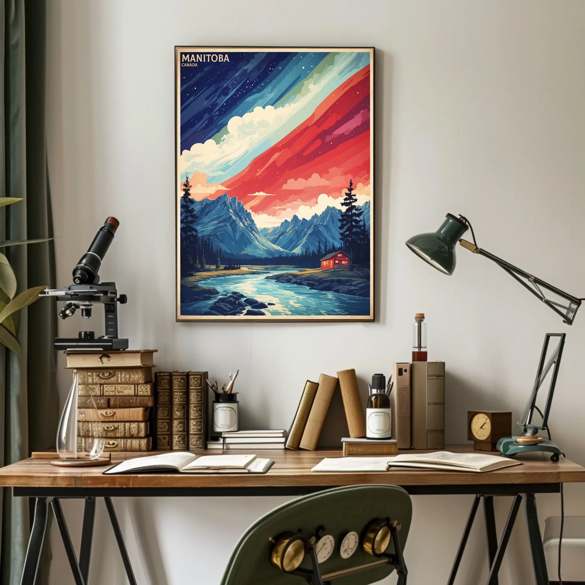 Manitoba Landscape Art: Serene Travel Poster PosterGoat