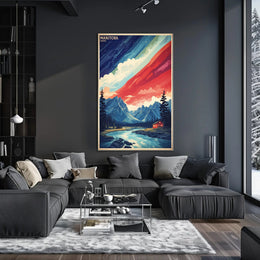 Manitoba Landscape Art: Serene Travel Poster PosterGoat