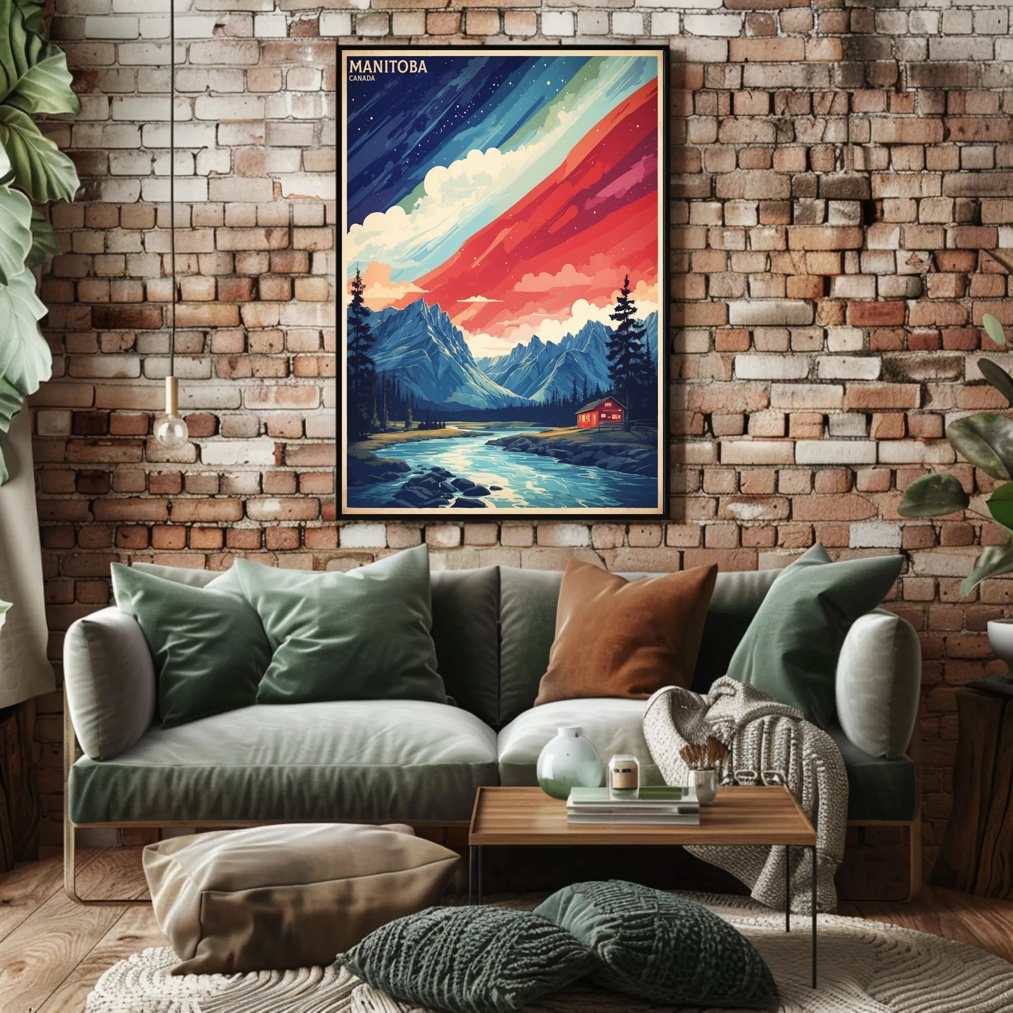 Manitoba Landscape Art: Serene Travel Poster PosterGoat