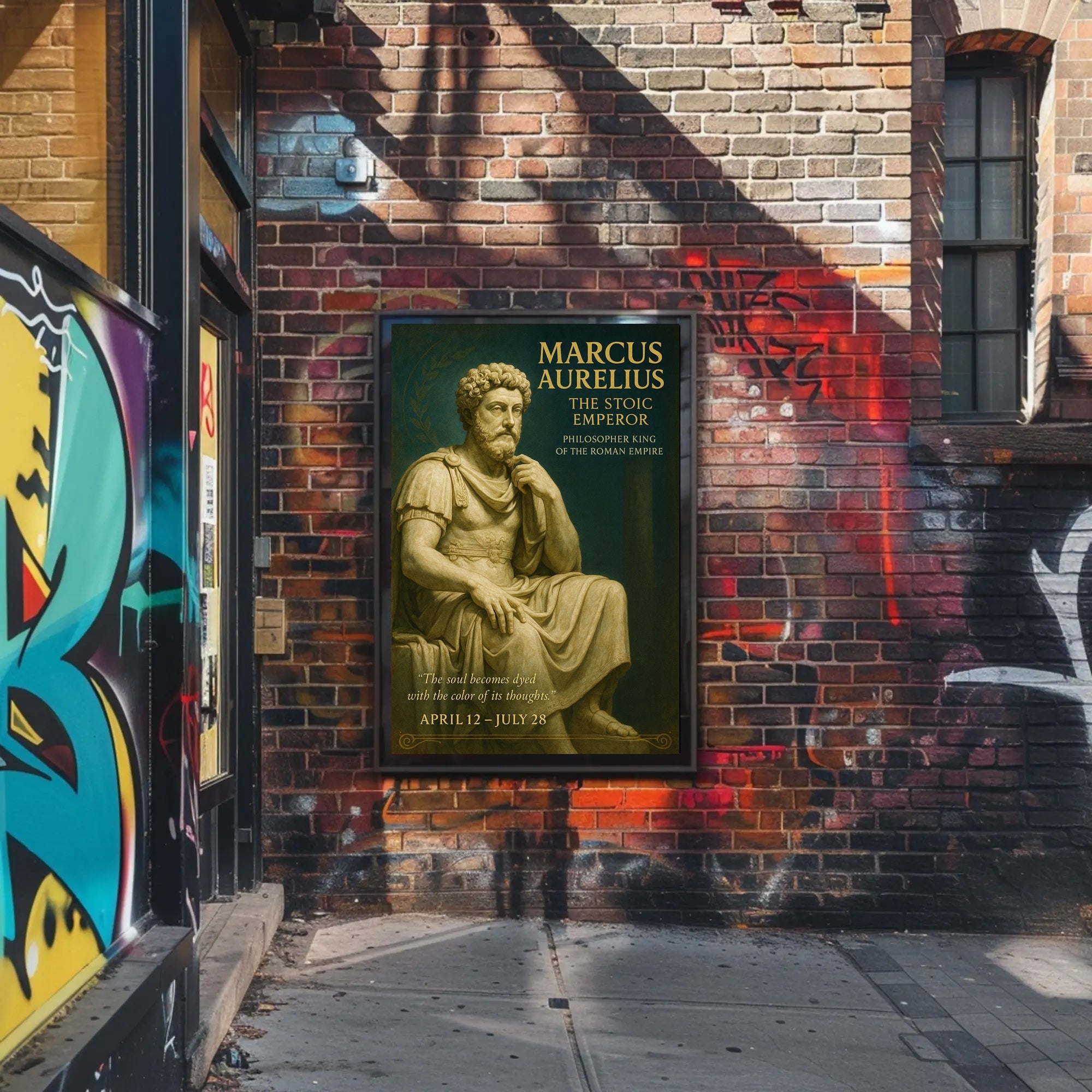 Marcus Aurelius The Stoic Emperor Poster PosterGoat