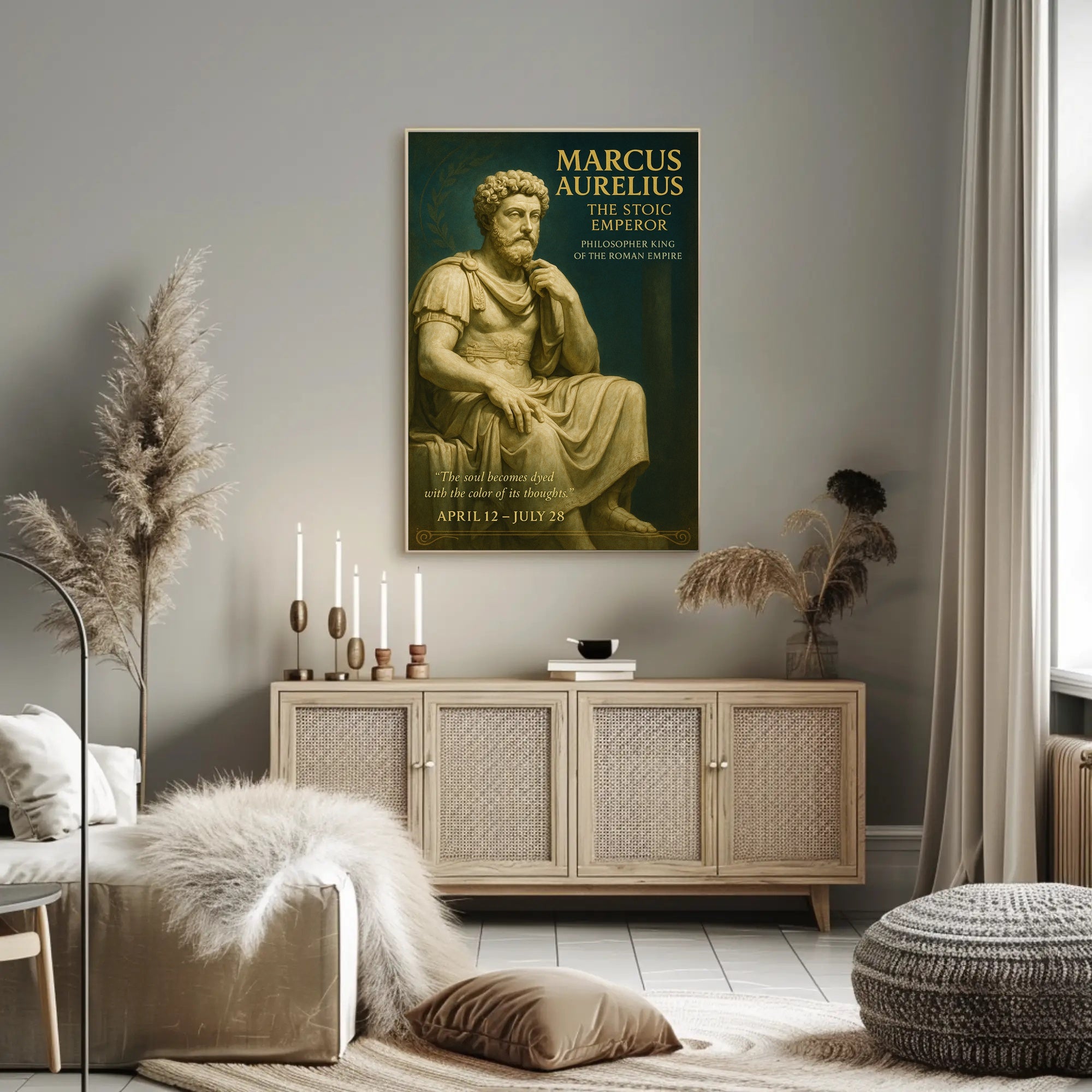 Marcus Aurelius The Stoic Emperor Poster PosterGoat