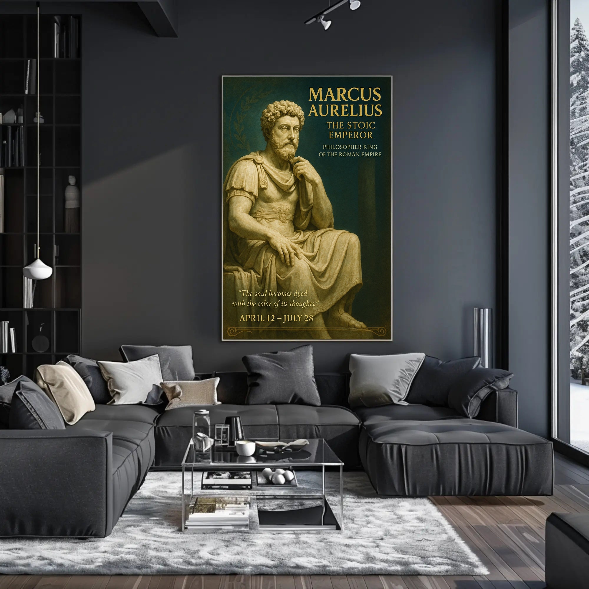 Marcus Aurelius The Stoic Emperor Poster PosterGoat
