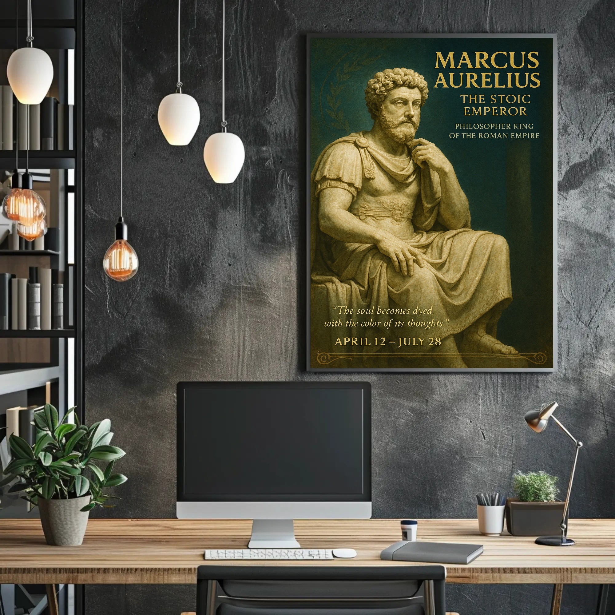 Marcus Aurelius The Stoic Emperor Poster PosterGoat