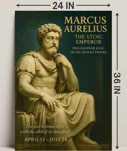 Marcus Aurelius The Stoic Emperor Poster PosterGoat