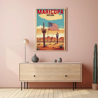 Maricopa Arizona Vintage Travel Adventure Poster PosterGoat