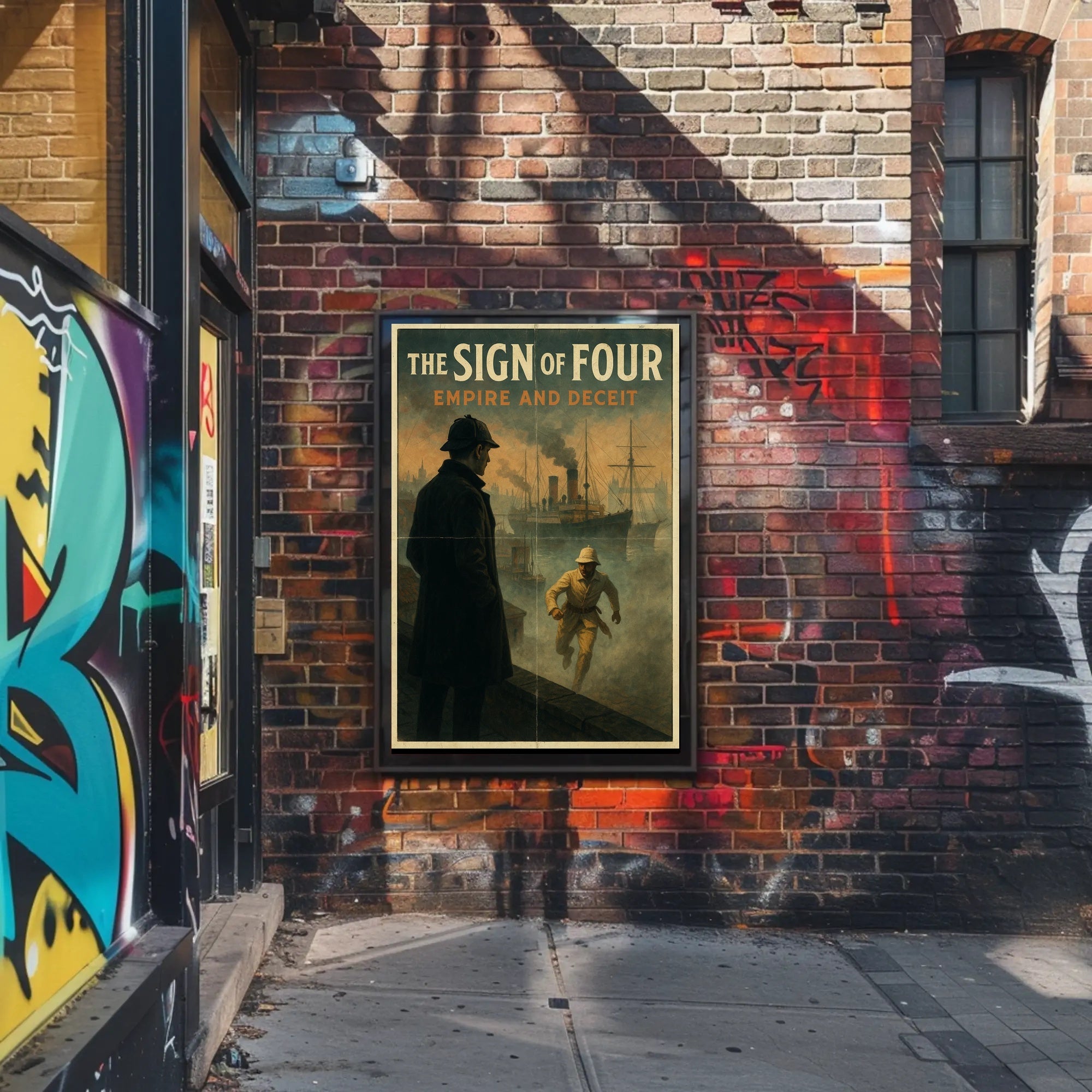 Maritime Detective Scene in Historical Poster PosterGoat