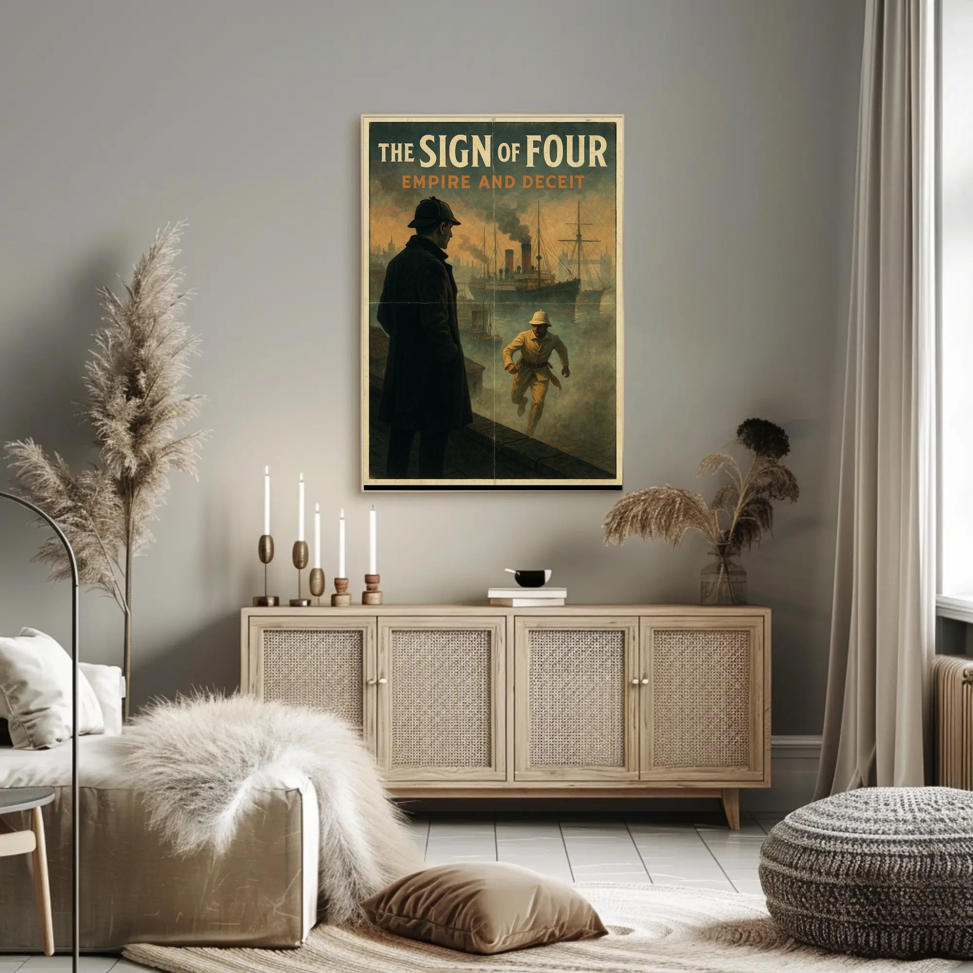 Maritime Detective Scene in Historical Poster PosterGoat