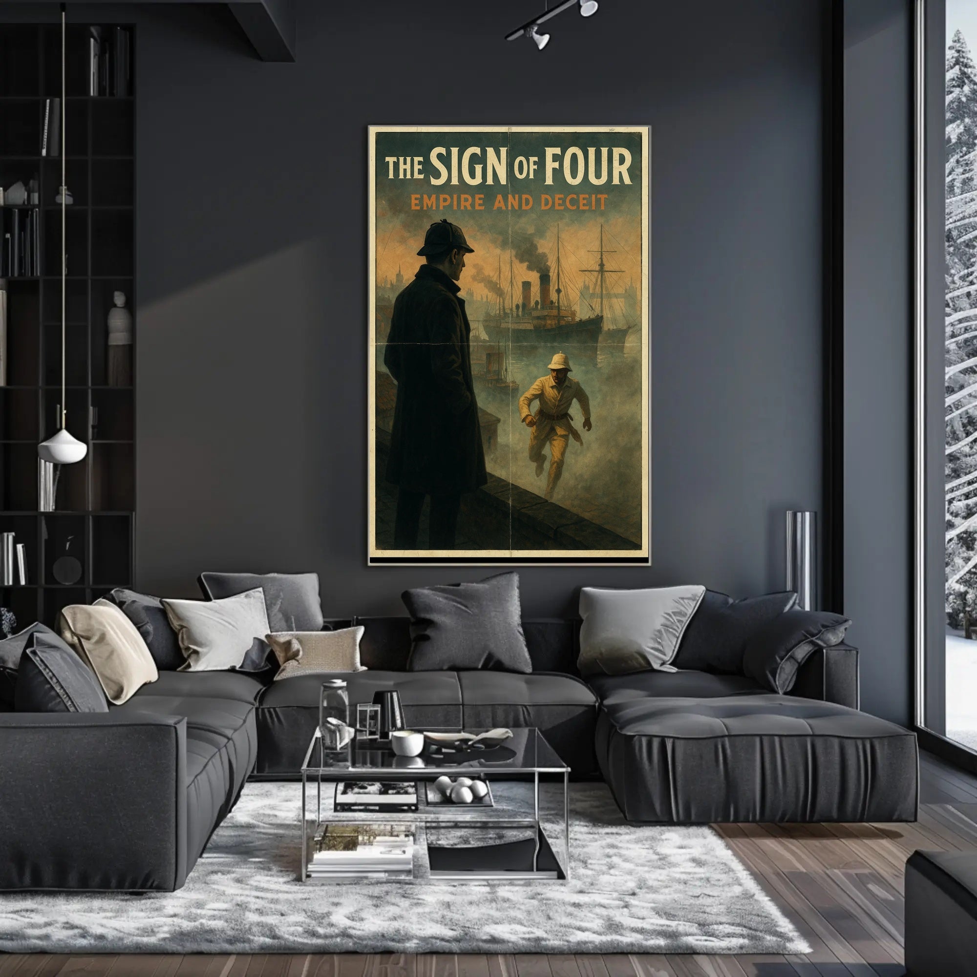 Maritime Detective Scene in Historical Poster PosterGoat