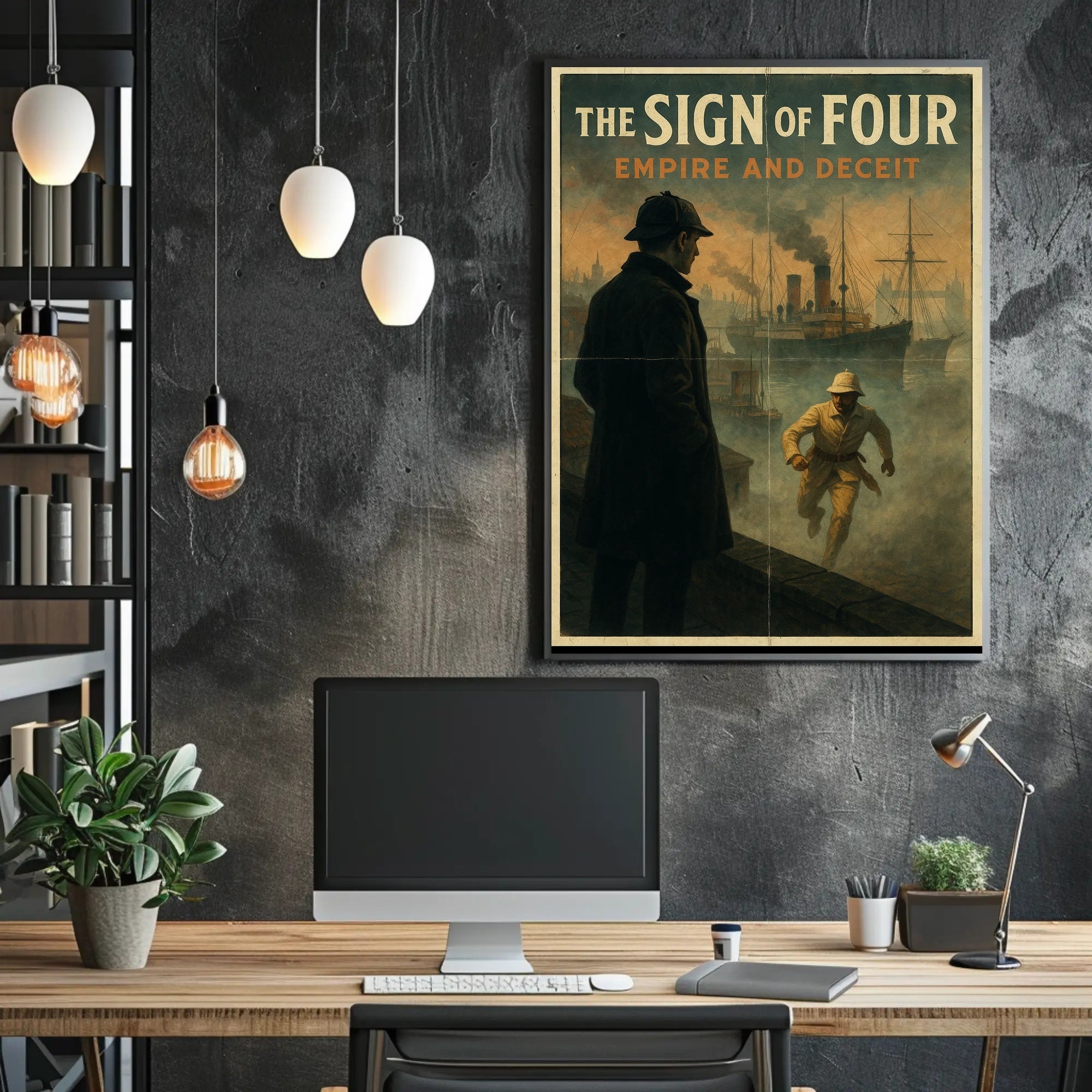 Maritime Detective Scene in Historical Poster PosterGoat