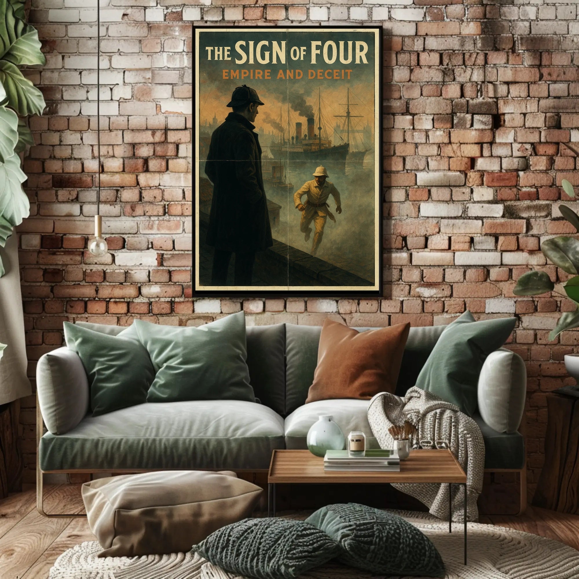 Maritime Detective Scene in Historical Poster PosterGoat